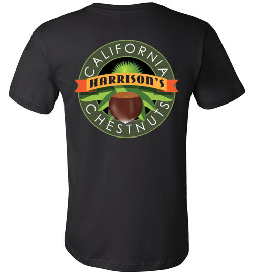 Harrison's California Chestnuts Unisex T-Shirt – Back Print Logo